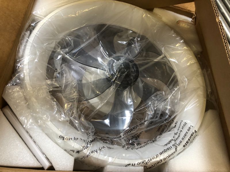 Photo 1 of Ceiling Fans with Lights, Flush Mount Ceiling Fan with Alexa/Google Assistant/App Control, Low Profile Ceiling Fan with 6 Wind Speeds, LED Ceiling Fan for Bedroom, Kitchen 20“ (White) Y1095-WH02-Alexa