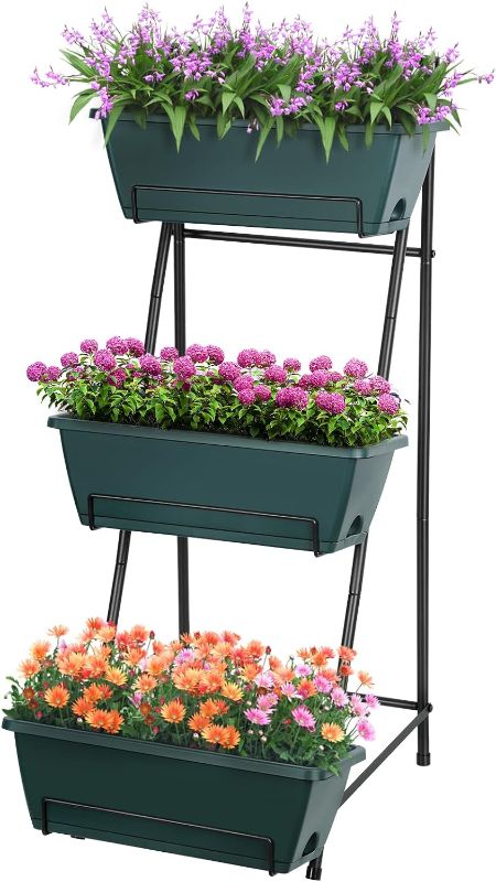 Photo 1 of  Tier Vertical Garden Planter Standing Garden Bed Planter Box Outdoor Herb Planter