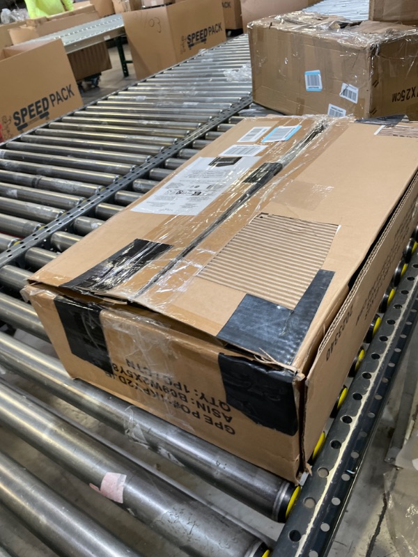 Photo 1 of Amazon Basics 5-Shelf Adjustable, Storage Shelving Unit, (200 Pound Loading Capacity per Shelf), Steel Organizer Wire Rack, 13.4"D x 23.2"W x 60"H, Black 5-Shelf Black