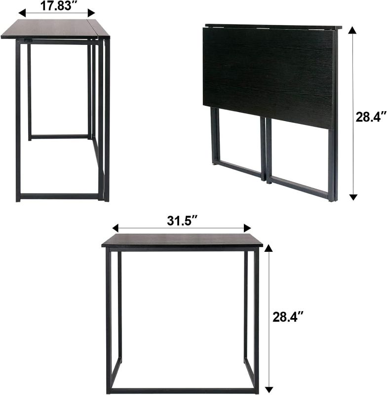 Photo 1 of 1pc--Leopard Outdoor Products Folding Computer (Black)
