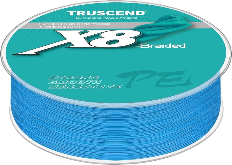 Photo 1 of 
TRUSCEND X8 Braided Fishing Line, Durable and Valuable PE Braid Line for Professional, More Thinner More Smoother Performance for Casting Well, Must-Have Freshwater Fishing Gear, Fishing Gift for Men
