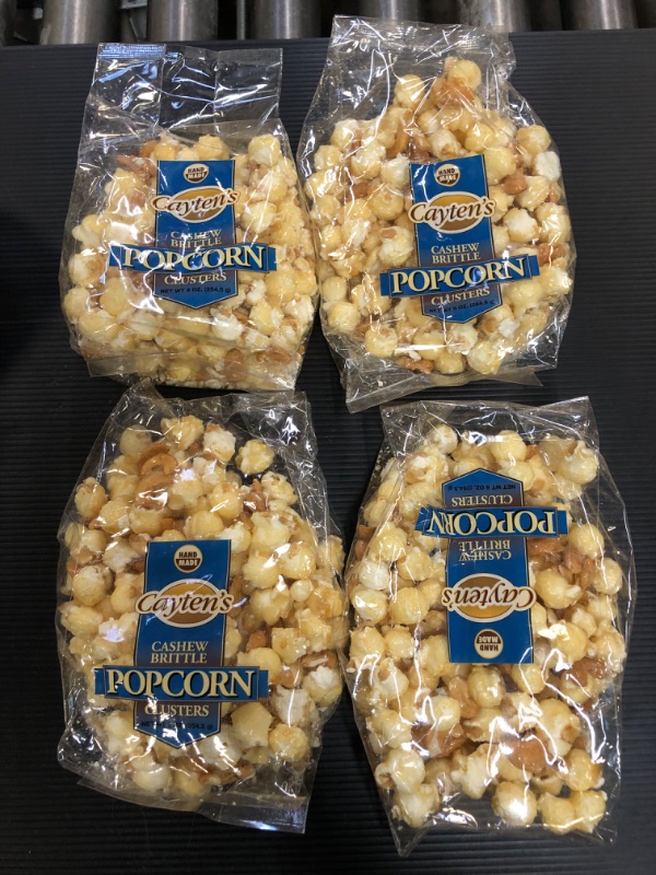 Photo 2 of  4 PACKS 
Cayten's Cashew Brittle Popcorn Clusters - 9 Ounce Bags Cashew Brittle 9 Ounce (Pack of 1)