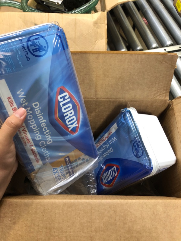 Photo 2 of Clorox Disinfecting Wet Mop Pad, Disposable Mop Heads, Multi-Surface Floor Wipes, Rain Clean, 2 Packs, 24 Wet Refills Per Pack (Package May Vary)