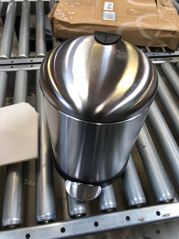 Photo 1 of 4.7 STAINLESS STEEL TRASH CAN 