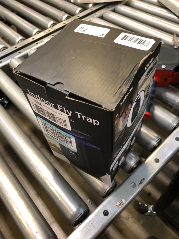 Photo 1 of Fruit Fly Traps for Indoors, Smart Flying Insect Trap with Temperature and Humidity Sensor, Bug Catcher Ligth for Home House Plants Gnats Moths Mosquitos Pest Control with Sticky Boards Black