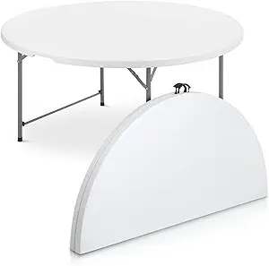 Photo 1 of 60'' ROUND FOLD IN HALF TABLE 3009