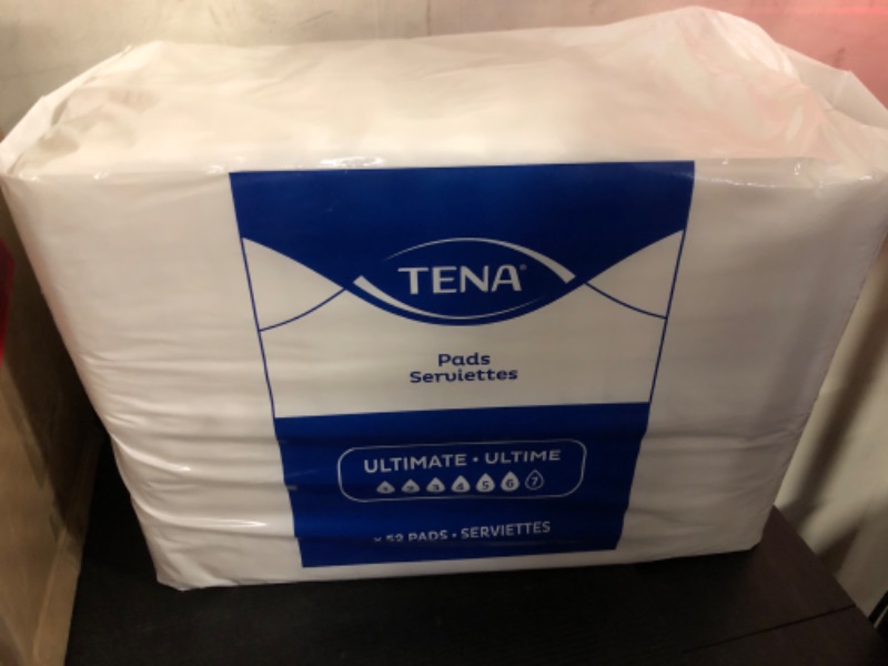 Photo 1 of #7-52pcs   Tena Incontinence Pads, Bladder Control & Postpartum for Women, Ultimate Absorbency, Extra Coverage, Long, Sensitive Care, 52 Count