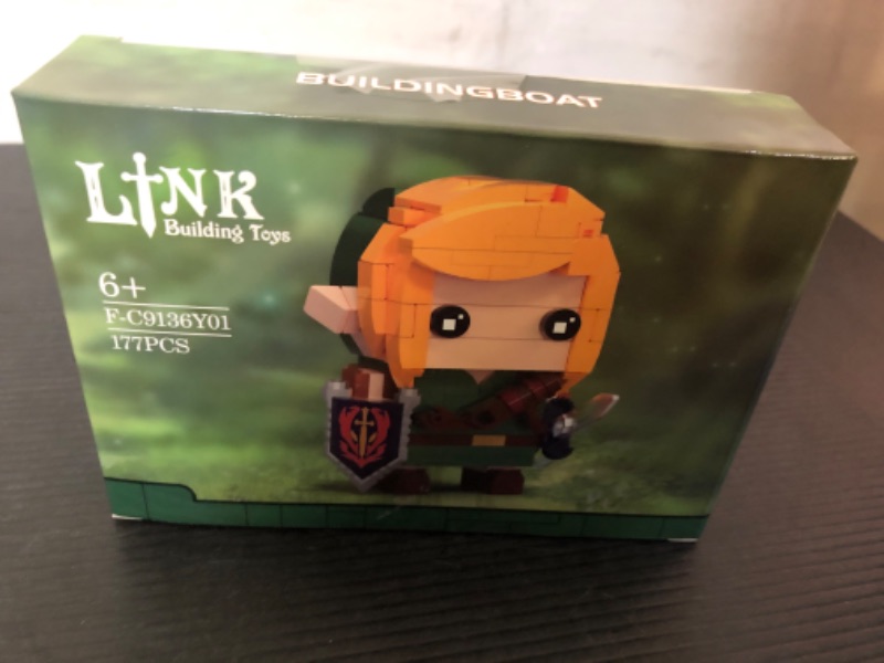 Photo 1 of Link Building Set, Link Figure Holding Master Sword and Hylian Shield, Great Toys Gifts for Fans Kids Adults(177 Pieces)