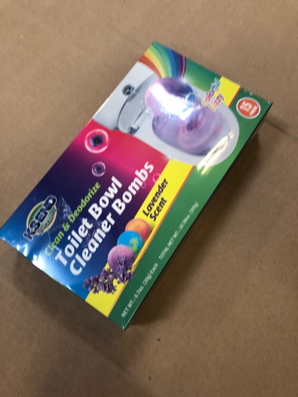 Photo 1 of Toilet Bowl Cleaners - 15 Pack Fizzy & Colorful Splash Toilet Bowl Cleaner Bombs, Natural Toilet Bowl Cleaner Tablets for a Fresh and Sparkling Toilet, Household Cleaning Essential Purple/Orange/Green