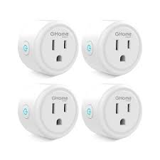 Photo 1 of 

GHome Smart Mini Smart Plug, 2.4G Wi-Fi Outlet Socket Compatible with Alexa and Google Home Smart Life, APP Control with Timer Schedule Function, No Hub Required, ETL FCC Listed, 4 Pack, White (WP3-4)
