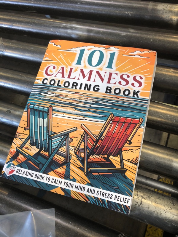 Photo 1 of 101 CALMNESS: Adult Coloring Book — Relaxing Book to Calm your Mind and Stress Relief — Beautiful Designs of Animals, Landscape, Beach, House, Birds, Flowers, and more