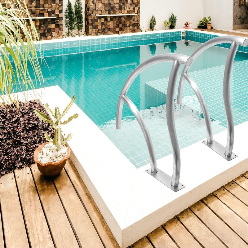 Photo 1 of  Pool Handrail 2Pack 30x30 Pool Rail 
