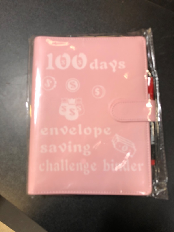 Photo 1 of 100 DAYS ENVELOPE SAVING CHALLENGE BINDER PINK 