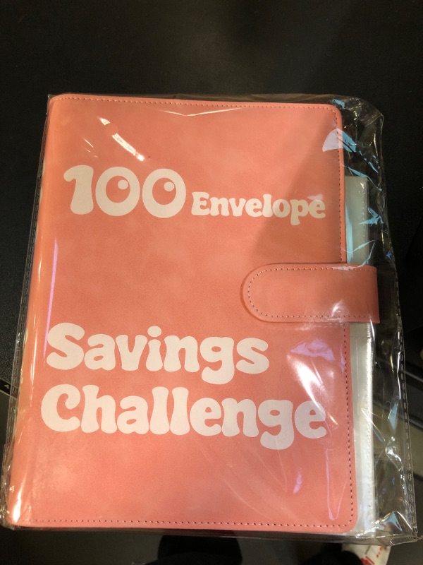 Photo 2 of 100 Envelopes Money Saving Challenge Binder, A5 Savings Challenges Book with Cash Envelopes, Savings Budget Binder for Budgeting and Saving $5050, Pink Light Pink