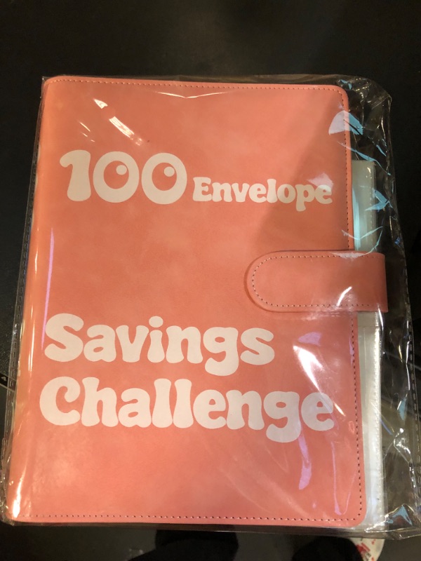 Photo 2 of 100 Envelopes Money Saving Challenge Binder, A5 Savings Challenges Book with Cash Envelopes, Savings Budget Binder for Budgeting and Saving $5050, Pink Light Pink