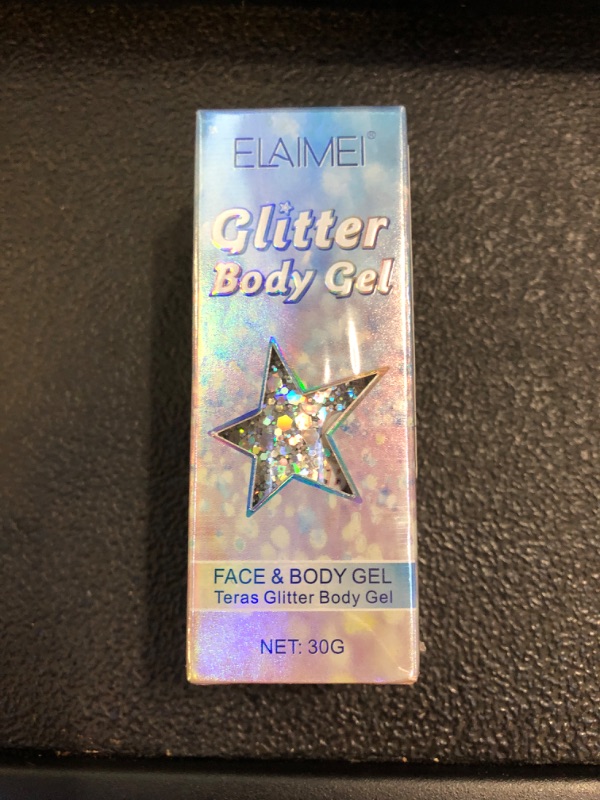Photo 1 of Go Ho Silver Body Glitter,Silver Face Glitter,Silver Hair Glitter Gel,Holographic Chunky Glitter for Eyeshadow/Nails, Glitter Sequins Festival Rave Accessories,05 Silver Glitter 52g 05 Silver Body Glitter