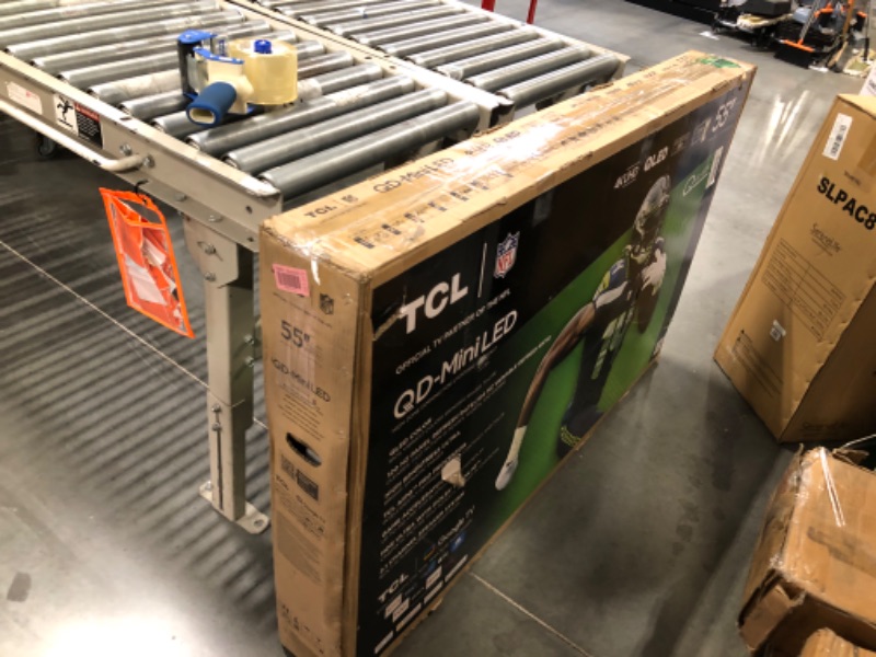 Photo 1 of ****USED**PARTS ONLY***SOLD AS IS NO RETURNS***ALL SALES ARE FINAL****SCREEN IS CRACKED** * TCL 55-Inch QM7 QLED 4K Smart QD-Mini LED TV with Google TV (55QM751G, 2024 Model) Dolby Vision IQ, Dolby Atmos, HDR, Game Accelerator up to 240Hz, Voice Remote, W
