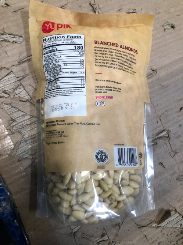 Photo 2 of ***USED**EXPIRES FEB 14 2025*** Yupik Nuts Blanched Whole Almonds