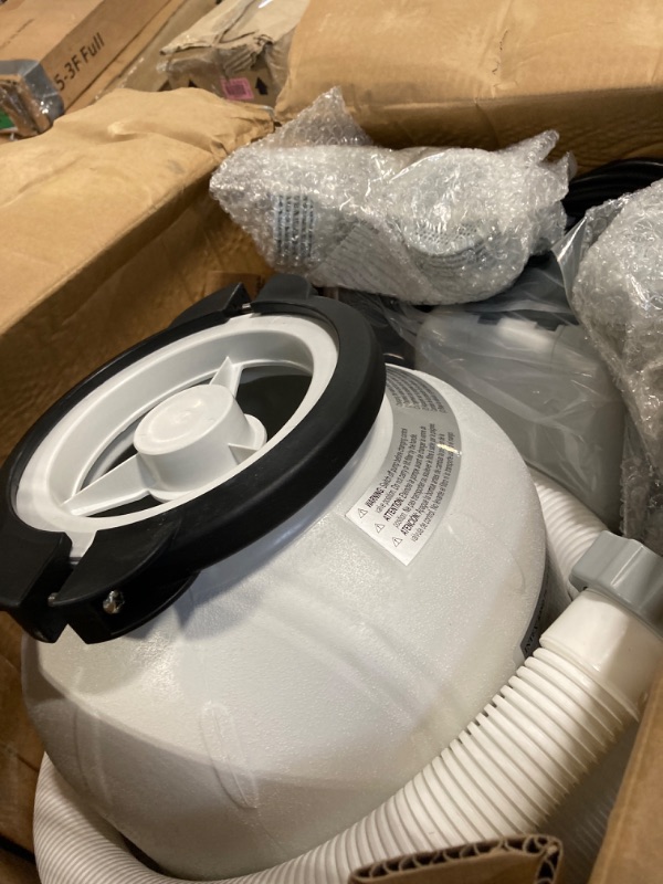 Photo 1 of ***ONLY I26645****Intex SX2100 Krystal Clear Sand Filter Pump for Above Ground Pools: 2100 GPH Pump Flow Rate – Improved Circulation and Filtration – Easy Installation – Improved Water Clarity – Easy-to-Clean 2,100 Gallons Per Hour Sand Filter Pump