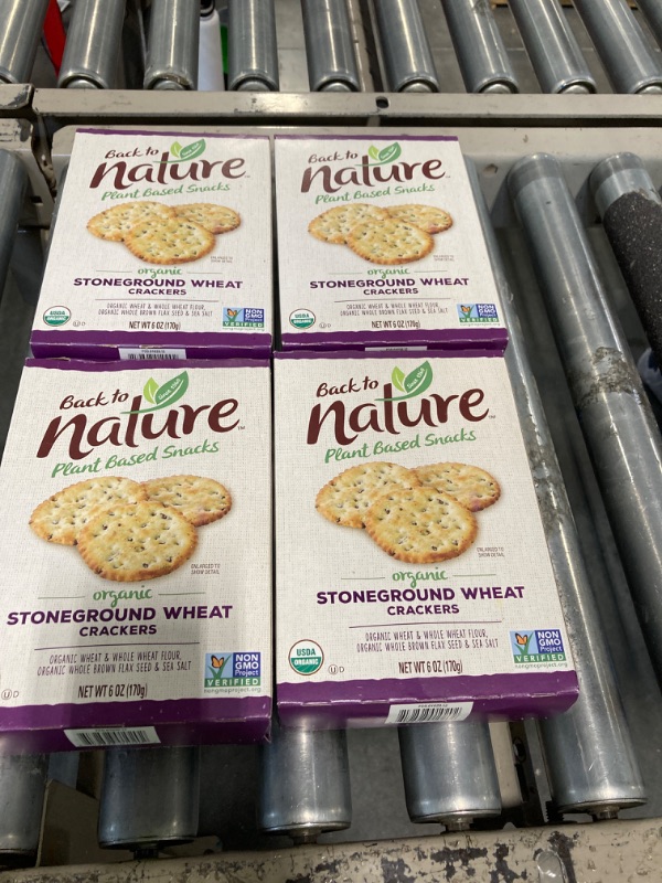 Photo 2 of ***4 pack****Back To Nature Stoneground Wheat Crackers -