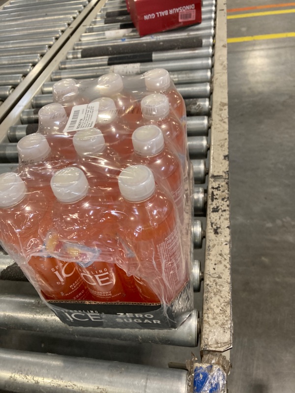 Photo 2 of ***USED** Sparkling Ice, Raspberry Lemonade Sparkling Water, Zero Sugar Flavored Water, with Vitamins and Antioxidants, Low Calorie Beverage, 17 fl oz Bottles (Pack of 12)