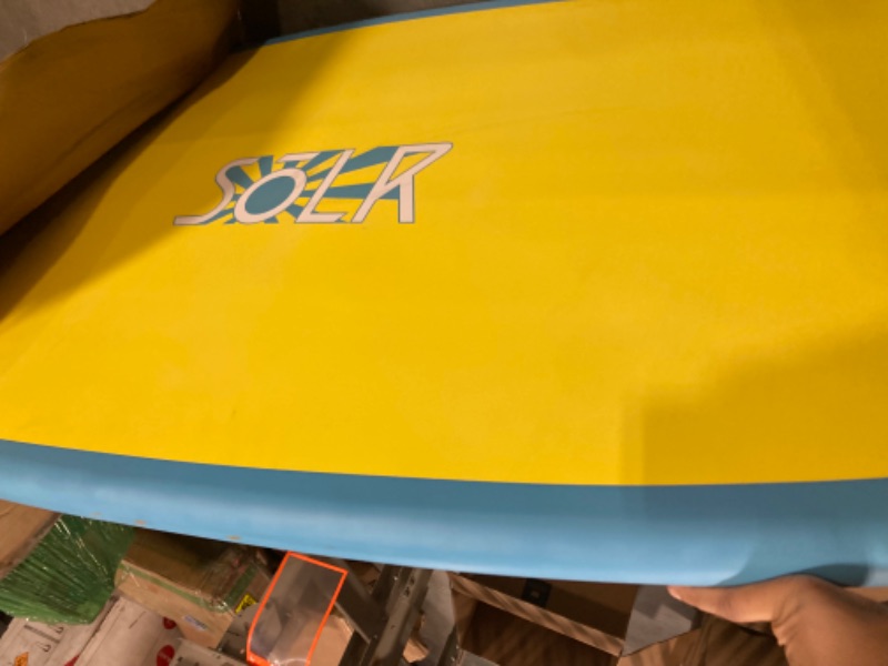 Photo 3 of ***USED****Boardworks S?lr | Recreational Stand Up Paddleboard | X-Shot Epoxy Hardboard with Paddle | 10' 6" | Blue/Yellow/Grey, 4440720527