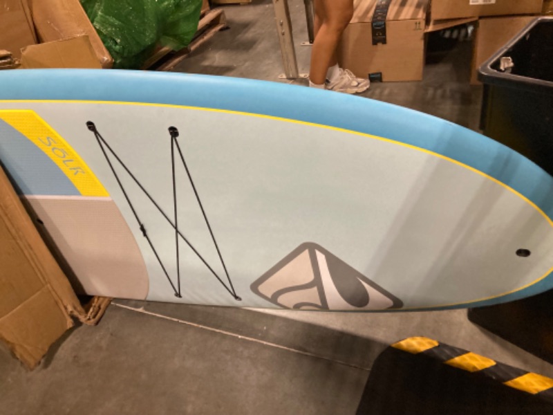 Photo 2 of ***USED****Boardworks S?lr | Recreational Stand Up Paddleboard | X-Shot Epoxy Hardboard with Paddle | 10' 6" | Blue/Yellow/Grey, 4440720527