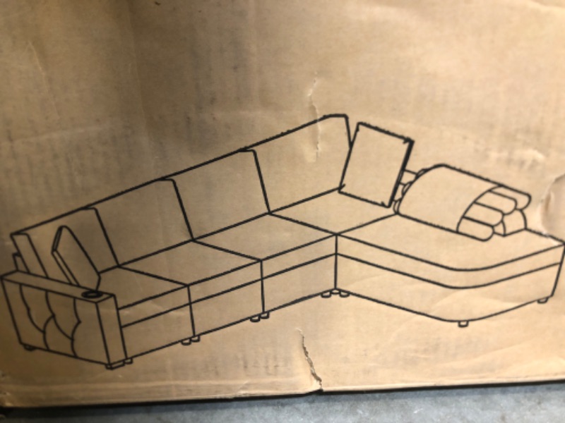 Photo 1 of 4 SEATER SECTIONAL SOFA BED 