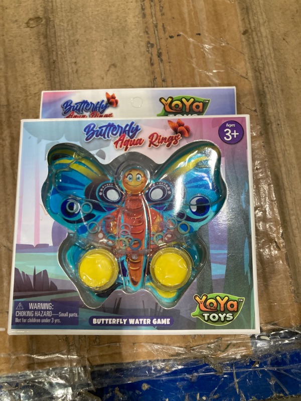 Photo 2 of ****USED** YoYa Toys Butterfly Ring Toss Handheld Game - Games for Kids Handheld with Colorful Butterfly Design, Classic-Style Retro Game, Portable & Travel-Friendly Handheld Games for Kids