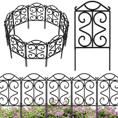 Photo 1 of AMAGABELI Garden & HOME Decorative Garden Fence 5 Panels x10ft x24in Animal Barrier