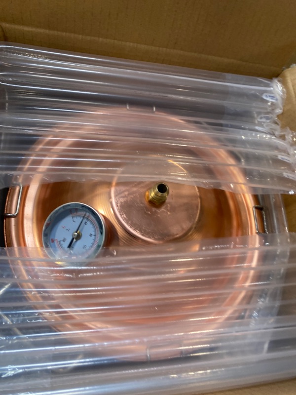 Photo 1 of 1.5 Gallon Pure Copper Boiler Pot Alembic Still Wine Alcohol Water Distiller