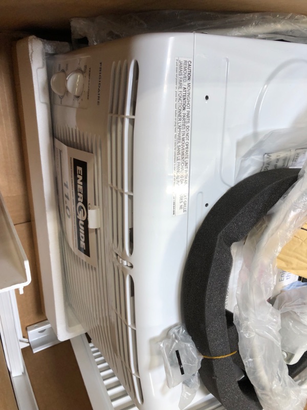 Photo 3 of ****USED*** Frigidaire FFRA051WAE Window-Mounted Room Air Conditioner, 5,000 BTU with Temperature Control and Easy-to-Clean Washable Filter, in White 5,000 BTU Mechanical Controls