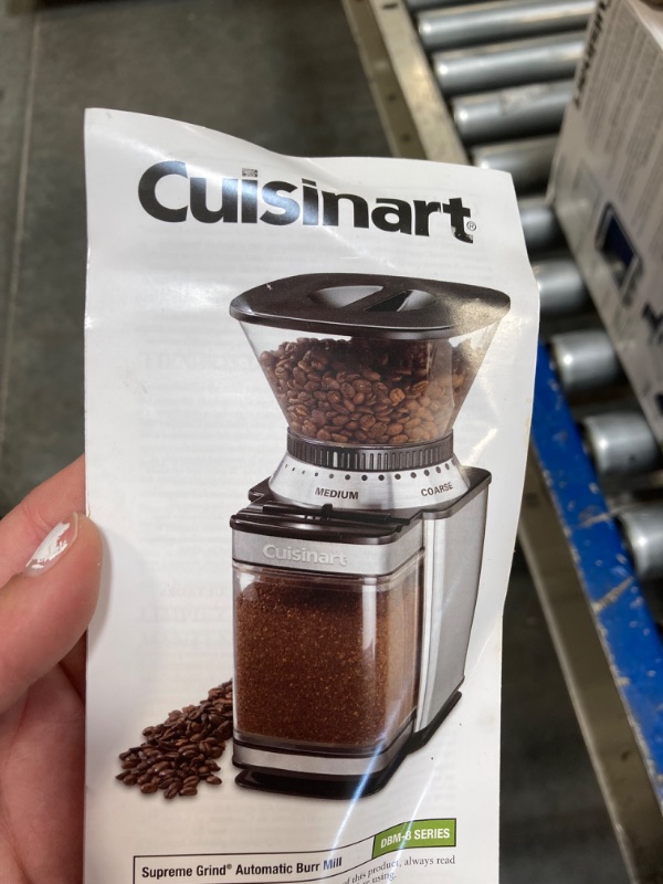 Photo 2 of ****USED*** CUISINART Coffee Grinder, Electric Burr One-Touch Automatic Grinder with18-Position Grind Selector, Stainless Steel, DBM-8P1 Stainless Steel Burr Mill