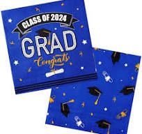 Photo 1 of 100 Pcs Class of 2024 Graduation Paper Napkins, 3-Ply Congrats Grad Disposable Hand Towels, Dinner Guest Napkins for School University College Graduation Party Decoration (Blue and Gold)
Brand: Hunanyume