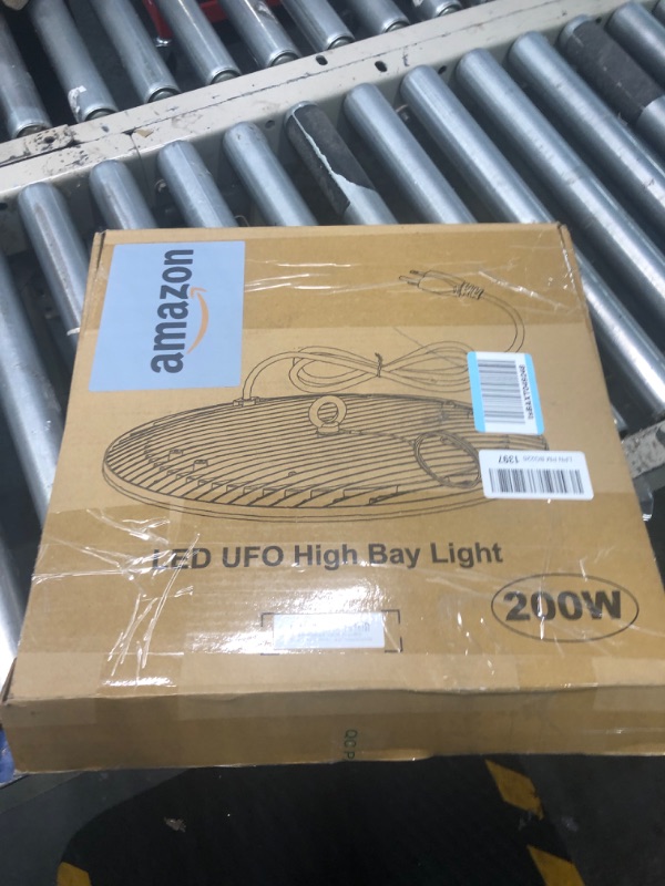 Photo 3 of  200W LED UFO High Bay Light, 5000K, AC120-277V, Black Housing