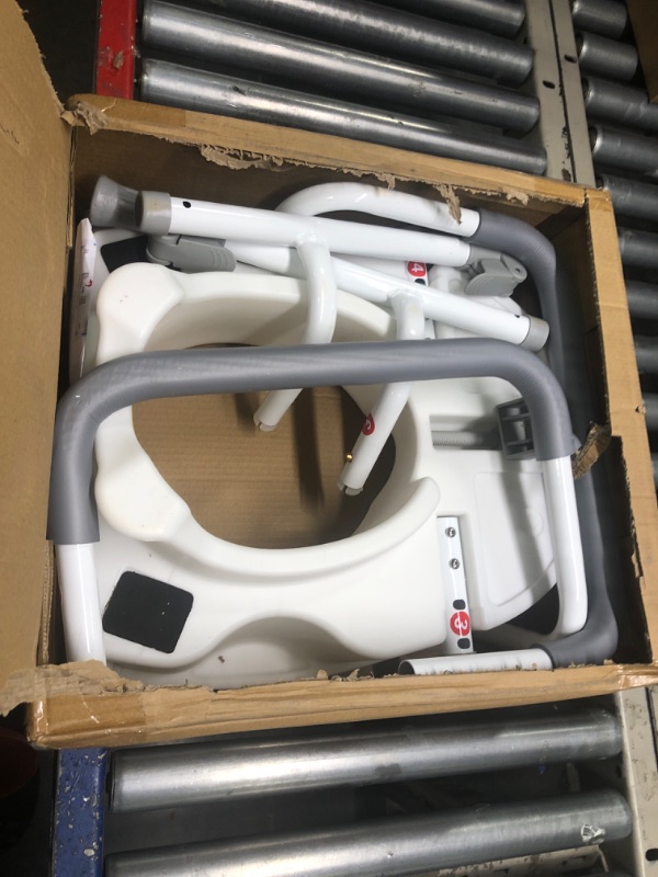 Photo 1 of Raised Toilet Seat with Handles for Elderly - Toilet Seat Risers for Seniors with Adjustable Padded Arms - Elevated Toilet Safety Seat for Standard or Elongated Commode