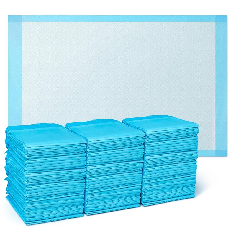 Photo 1 of 100 Count 22” x 22” Super Absorbency Disposable Underpads, Leakproof Quick Drying Disposable Pads for Baby, Puppy and Adults, Puppy Pads, Cat Pee Pads for Dogs, Potty Puppy Training Pads
