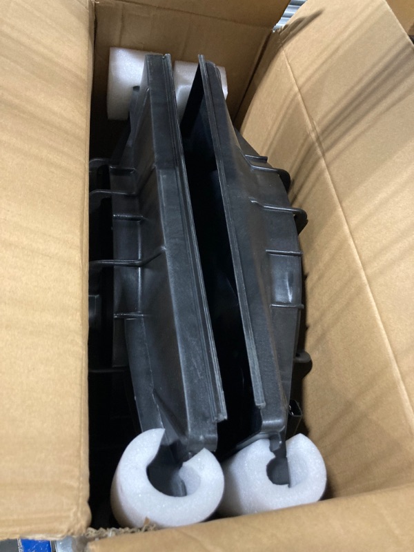 Photo 2 of 1 Pair AC Cooling Radiator Fan Assembly Left and Right Side 7+5 Blades for 2008-2012 Honda Accord #HO3113123, 611130, 621-357,HO3115142, 601130,621-356
