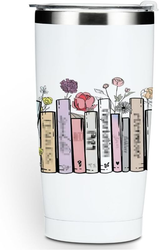 Photo 1 of ***FACTORY SEALED***
***SIMILAR***
Inspired Tumbler Book Decor Book Lovers Gifts Bookish Coffee Mug Album Lyrics Music Love Gift for Women Girl Sister Graduation Birthday Christmas 20 oz Stainless Steel Coffee Thermos for Car
