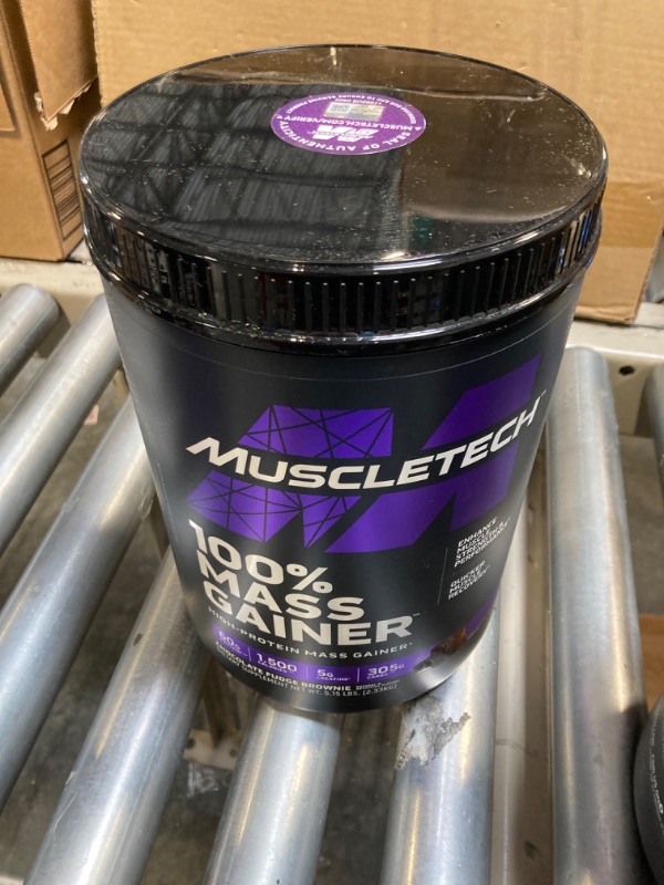 Photo 3 of ***FACTORY SEALED***
Mass Gainer MuscleTech 100% Mass Gainer Protein Powder Protein Powder for Muscle Gain Whey Protein + Muscle Builder Weight Gainer Protein Powder Creatine Supplements Chocolate, 5.15 lbs Chocolate Fudge Brownie