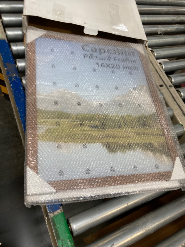 Photo 1 of 16x20 Picture Frame Wood Pattern Rustic Brown Poster Frame Set of 2, Wall Mounting,Plexiglass,Great for Prints, Mural,and Art?CP001-MD16x20BR?
