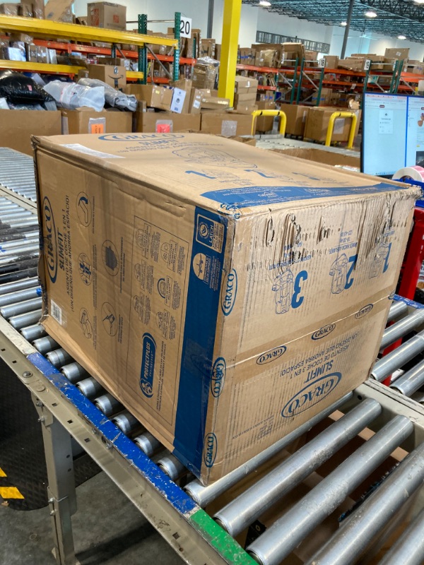 Photo 1 of ***USED** Graco SlimFit 3-in-1 Convertible Car Seat, Ultra-Space-Saving Design, Darcie, Suitable for Rear and Forward-Facing, Highback Booster Seat with 10-Position Headrest