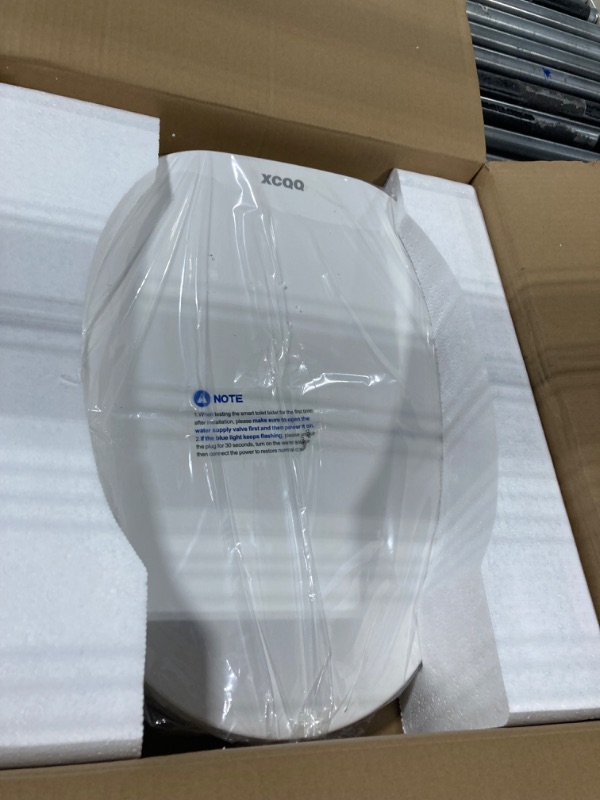 Photo 3 of Bidet Toilet Seat Elongated,Unlimited Warm Water,Soft Close Toilet Lid,Electronic Heated,Display Screen,Vortex Wash,Warm Air Dryer,Rear and Front Wash,LED Night Light,Toilet Seat with Bidet S8L-Elongated (Panel Control)