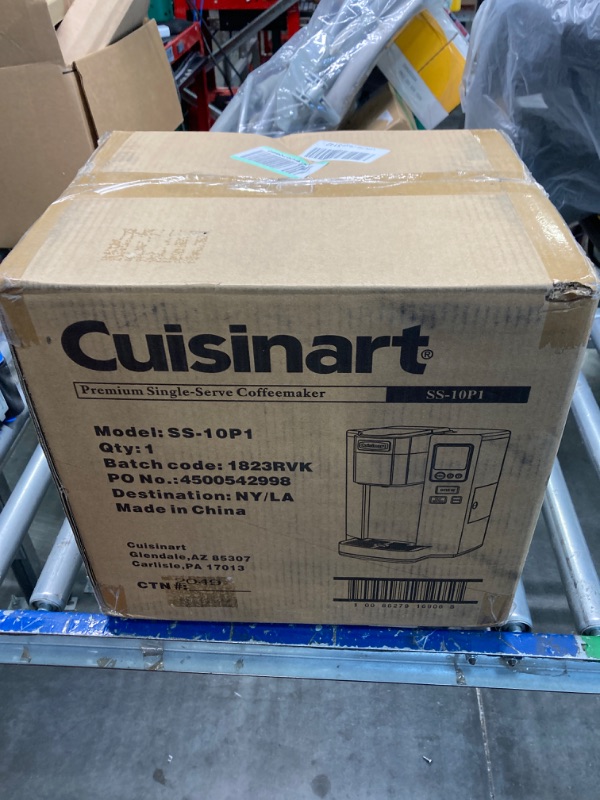 Photo 2 of *****NON FUNCTIONAL//SOLD AS PARTS ALL SALES FINAL***** 
Cuisinart Coffee Maker, Single Serve 72-Ounce Reservoir Coffee Machine, Programmable Brewing & Hot Water Dispenser, Stainless Steel, SS-10P1,Silver