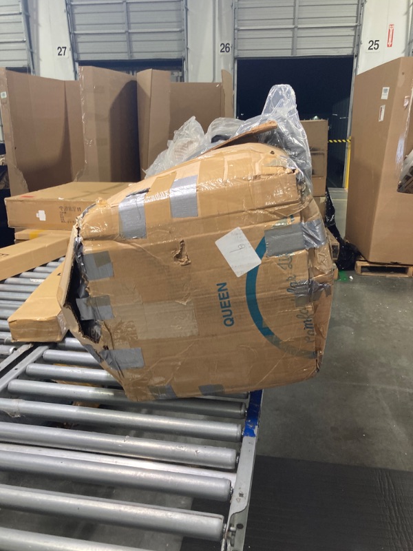 Photo 1 of CordaRoy's Faux Fur Bean Bag Chair, Convertible Chair Folds from Bean Bag to Lounger, As Seen on Shark Tank, Black - Queen Size Black Queen Faux Fur