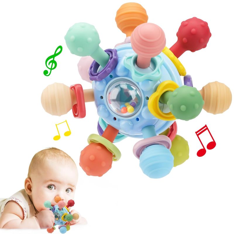 Photo 1 of ***USED***TOHIBEE Baby Montessori Sensory Toys for 0-6 6-12 Months, Food Grade Teething Toys for Babies 0 3 6 9 12 18 Months, Newborn Infant Learning Developmental Toys Gifts for 1 2 Year Old Boys Girls
