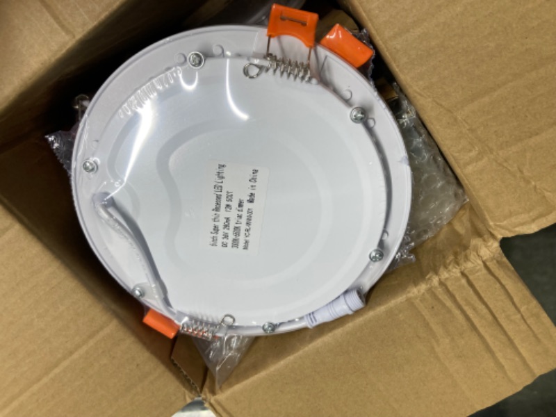 Photo 5 of ***USED** BesLowe 3 Packs  Inch 5CCT LED Recessed Ceiling Lights Ultra-Thin with Junction Box, 12W 150W Eqv, 3000K/3500K/4000K/5000K/6500K, 1200LM Dimmable Canless Downlights for Kitchen Hallway Dining Room