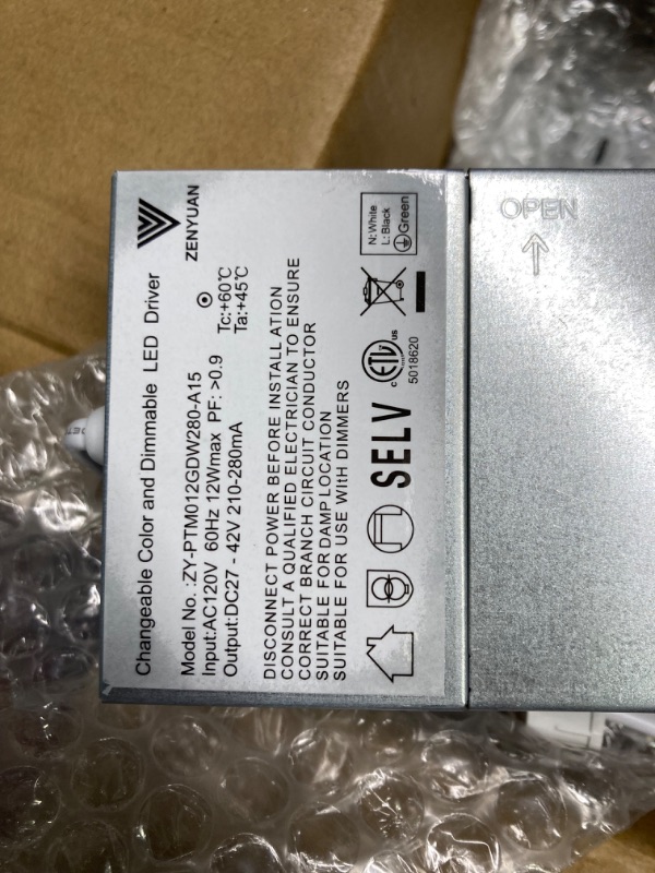 Photo 6 of ***USED** BesLowe 3 Packs  Inch 5CCT LED Recessed Ceiling Lights Ultra-Thin with Junction Box, 12W 150W Eqv, 3000K/3500K/4000K/5000K/6500K, 1200LM Dimmable Canless Downlights for Kitchen Hallway Dining Room