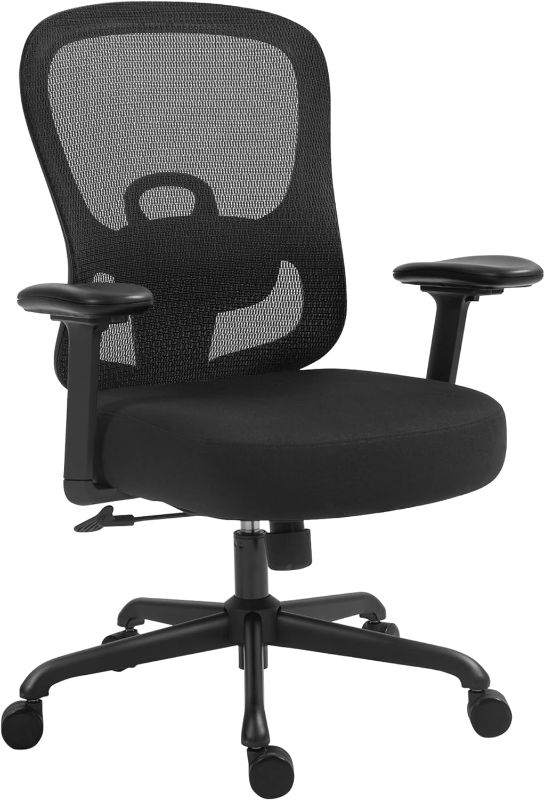 Photo 1 of ****USED** Ergonomic Office Chair,Home Office Chair with Mesh Back,Multi-function Lumbar Support,Built-in Springs Seat,Executive Task Chair with 3-D Big Armrests,Tilt Function,Computer Desk Chair (Black)