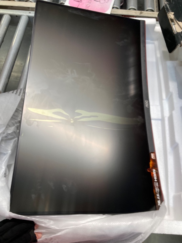 Photo 3 of *** sale for parts NO RETURN O REFUND***AOC C27G2Z 27" Curved Frameless Ultra-Fast Gaming Monitor, FHD 1080p, 0.5ms 240Hz, FreeSync, HDMI/DP/VGA, Height Adjustable, 3-Year Zero Dead Pixel Guarantee, Black, Xbox PS5 Switch 27" Curved FHD 240Hz